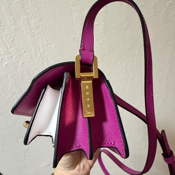 Pink & White Nano Tri Trunk Shoulder Bag - Picture 7 of 11